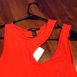 Forever 21 Other - Forever 21 deep orange cut-out bodysuit Forever 21 Other - Forever 21 deep orange cut-out bodysuit